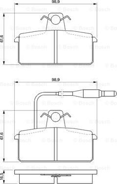 BOSCH 0 986 424 081 - Bremžu uzliku kompl., Disku bremzes adetalas.lv