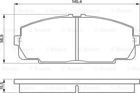 BOSCH 0 986 424 319 - Bremžu uzliku kompl., Disku bremzes adetalas.lv