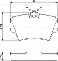 BOSCH 0 986 424 375 - Bremžu uzliku kompl., Disku bremzes adetalas.lv