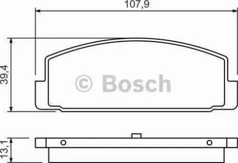 BOSCH 0 986 AB9 137 - Bremžu uzliku kompl., Disku bremzes adetalas.lv