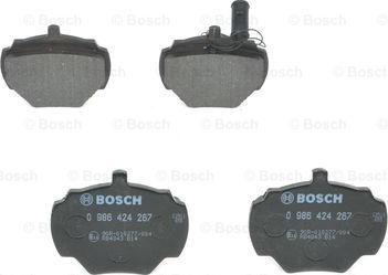 BOSCH 0 986 424 267 - Bremžu uzliku kompl., Disku bremzes adetalas.lv