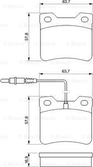 BOSCH 0 986 424 229 - Bremžu uzliku kompl., Disku bremzes adetalas.lv