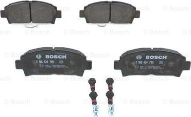 BOSCH 0 986 424 799 - Bremžu uzliku kompl., Disku bremzes adetalas.lv