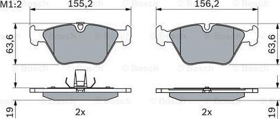 BOSCH 0 986 424 767 - Bremžu uzliku kompl., Disku bremzes adetalas.lv