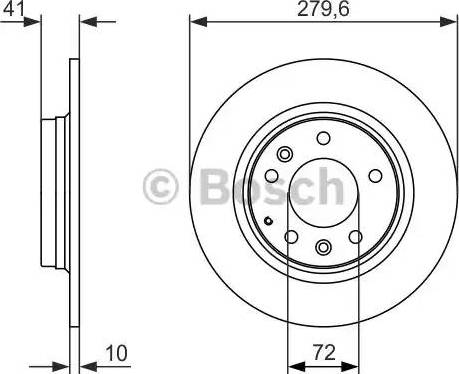 BOSCH 0 986 479 949 - Bremžu diski adetalas.lv