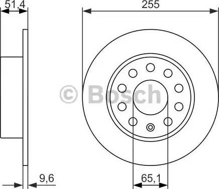 BOSCH 0 986 479 941 - Bremžu diski adetalas.lv