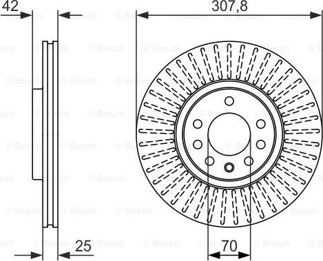 BOSCH 0 986 479 947 - Bremžu diski adetalas.lv