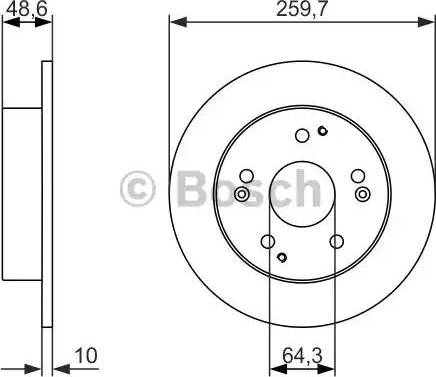 BOSCH 0 986 479 964 - Bremžu diski adetalas.lv