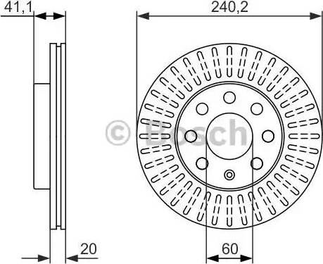 BOSCH 0 986 479 960 - Bremžu diski adetalas.lv