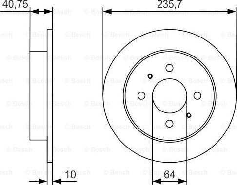 BOSCH 0 986 479 967 - Bremžu diski adetalas.lv