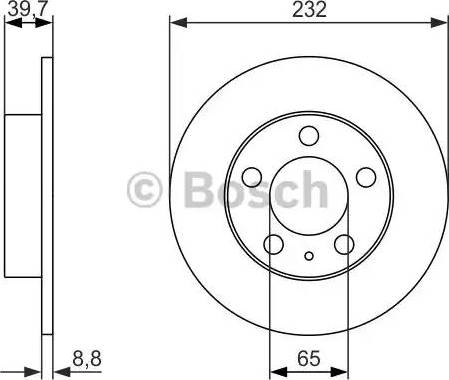 BOSCH 0 986 479 915 - Bremžu diski adetalas.lv