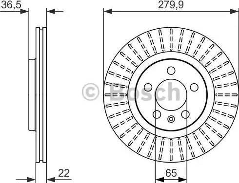 BOSCH 0 986 479 911 - Bremžu diski adetalas.lv