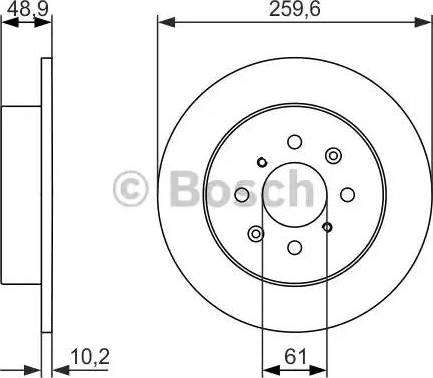 BOSCH 0 986 479 928 - Bremžu diski adetalas.lv