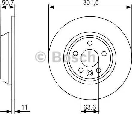 BOSCH 0 986 479 973 - Bremžu diski adetalas.lv