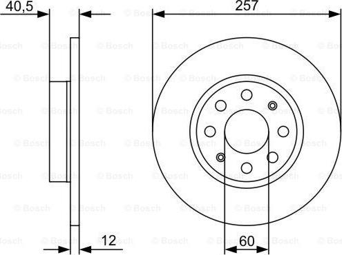 BOSCH 0 986 479 402 - Bremžu diski adetalas.lv