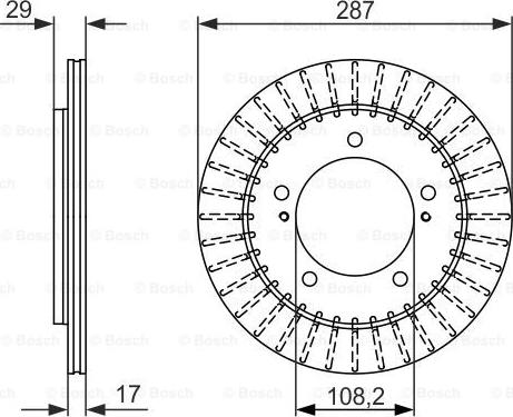 BOSCH 0 986 479 486 - Bremžu diski adetalas.lv