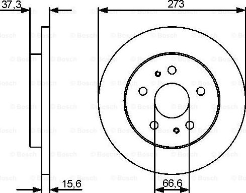 BOSCH 0 986 479 432 - Bremžu diski adetalas.lv