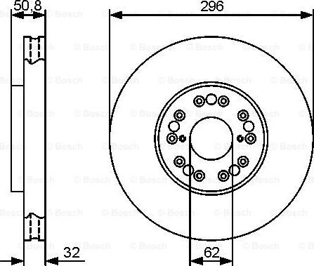 BOSCH 0 986 479 429 - Bremžu diski adetalas.lv