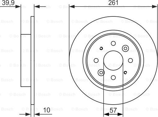 BOSCH 0 986 479 597 - Bremžu diski adetalas.lv