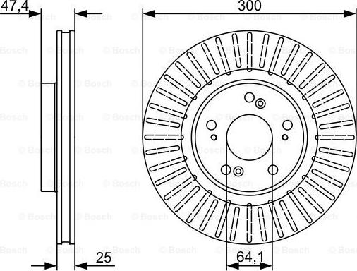 BOSCH 0 986 479 534 - Bremžu diski adetalas.lv