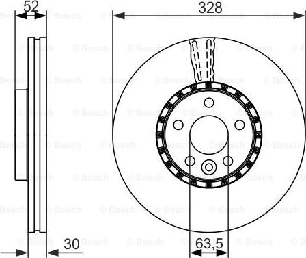 BOSCH 0 986 479 621 - Bremžu diski adetalas.lv