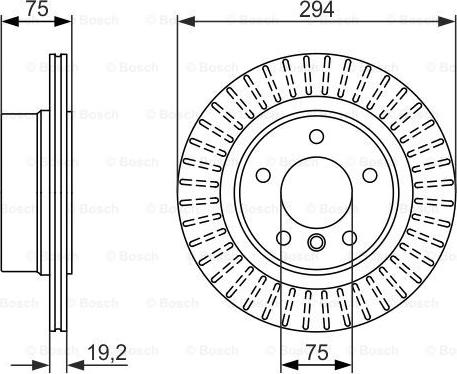 BOSCH 0 986 479 670 - Bremžu diski adetalas.lv