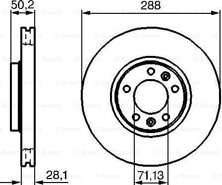 BOSCH 0 986 479 026 - Bremžu diski adetalas.lv