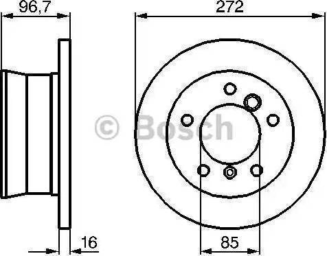 BOSCH 0 986 479 074 - Bremžu diski adetalas.lv