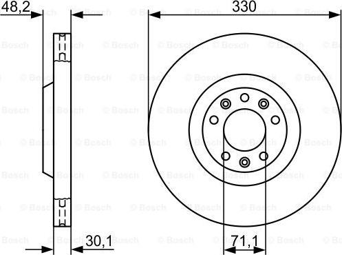 BOSCH 0 986 479 192 - Bremžu diski adetalas.lv