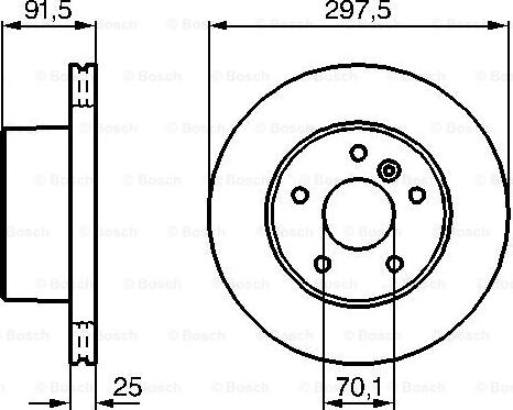 BOSCH 0 986 479 146 - Bremžu diski adetalas.lv