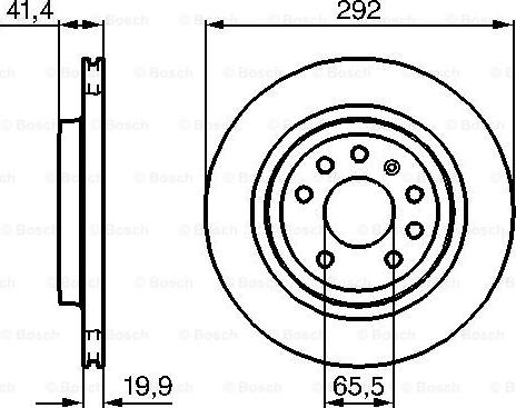 BOSCH 0 986 479 142 - Bremžu diski adetalas.lv