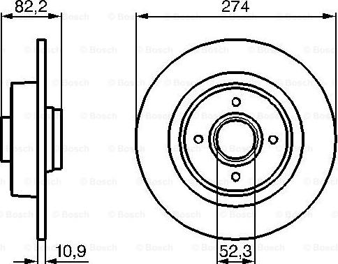 BOSCH 0 986 479 108 - Bremžu diski adetalas.lv