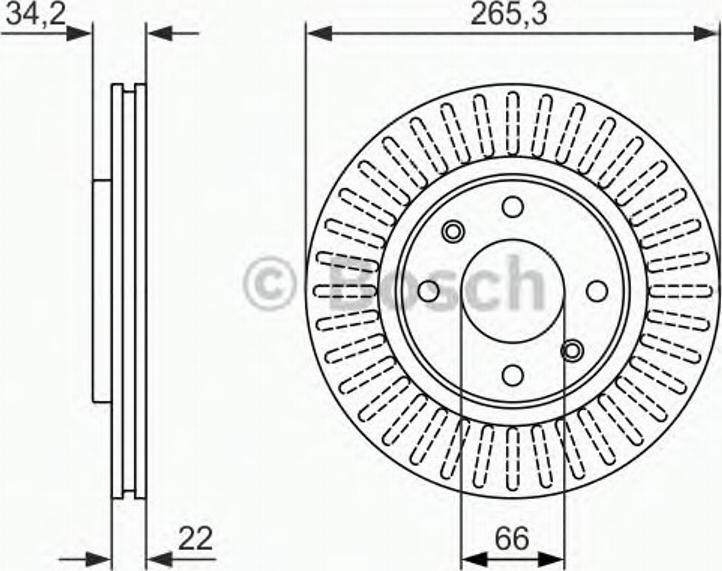 BOSCH 0 986 479 890 - Bremžu diski adetalas.lv