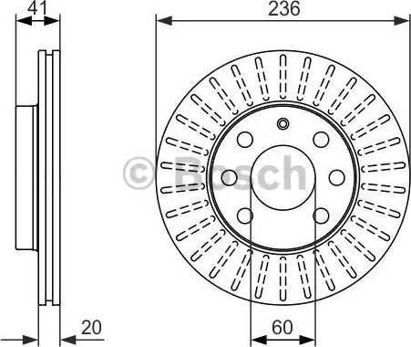 BOSCH 0 986 479 840 - Bremžu diski adetalas.lv