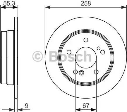 BOSCH 0 986 479 848 - Bremžu diski adetalas.lv