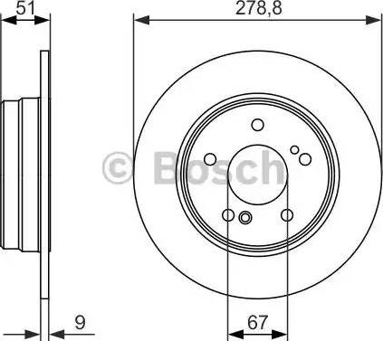 BOSCH 0 986 479 854 - Bremžu diski adetalas.lv