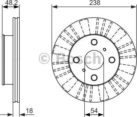 BOSCH 0 986 479 862 - Bremžu diski adetalas.lv