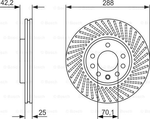 BOSCH 0 986 479 884 - Bremžu diski adetalas.lv