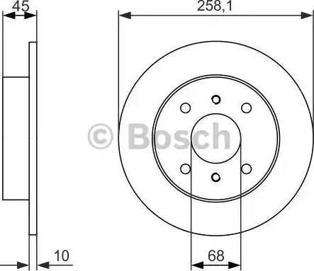 BOSCH 0 986 479 880 - Bremžu diski adetalas.lv