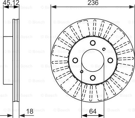 BOSCH 0 986 479 883 - Bremžu diski adetalas.lv