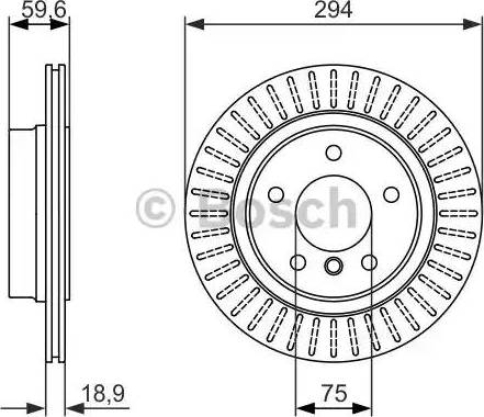 BOSCH 0 986 479 882 - Bremžu diski adetalas.lv