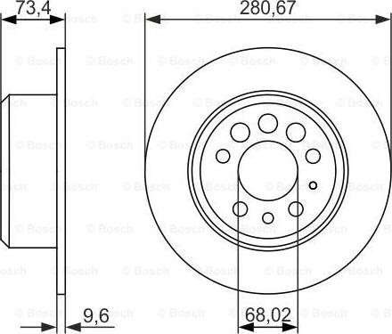 BOSCH 0 986 479 835 - Bremžu diski adetalas.lv