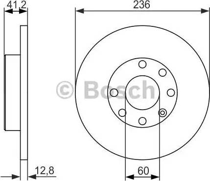 BOSCH 0 986 479 830 - Bremžu diski adetalas.lv