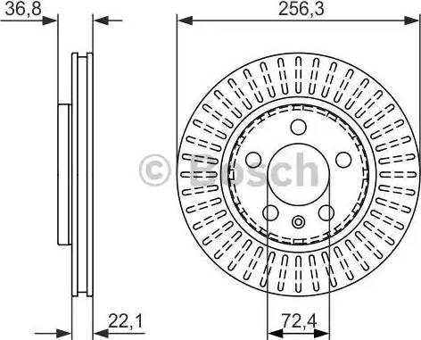 BOSCH 0 986 479 871 - Bremžu diski adetalas.lv