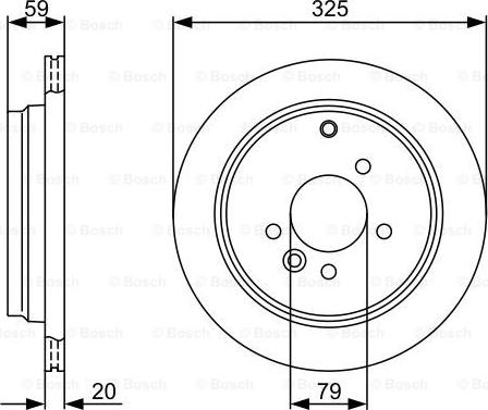 BOSCH 0 986 479 375 - Bremžu diski adetalas.lv