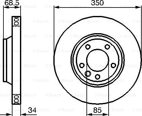 BOSCH 0 986 479 249 - Bremžu diski adetalas.lv