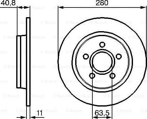 BOSCH 0 986 479 253 - Bremžu diski adetalas.lv