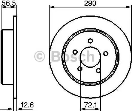 BOSCH 0 986 479 205 - Bremžu diski adetalas.lv