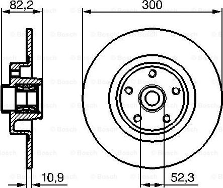 BOSCH 0 986 479 280 - Bremžu diski adetalas.lv