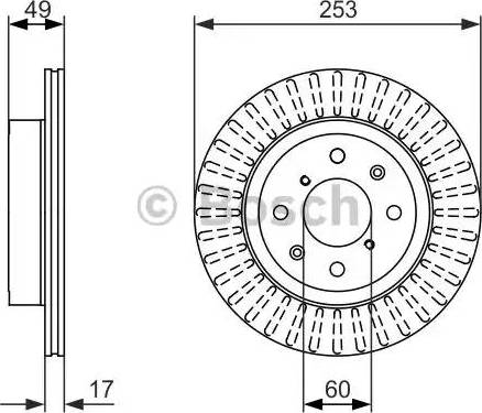 BOSCH 0 986 479 790 - Bremžu diski adetalas.lv